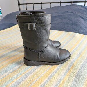 ⭐ Girls Carter's Tall Black Buckle Boots size 12
